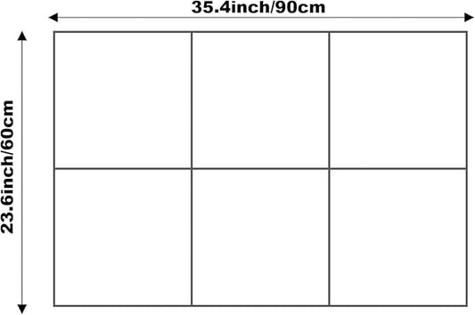 Cork Board 24 x36 Alternative - 6 Pack Felt Wall Tiles with Safe Removable Adhesive Tabs, Cork Boards for Walls Cork Board for Home Office Pin Board Tack Board - Warm White