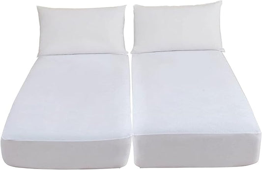 2 Pack Twin XL 39"x80" Waterproof Mattress Cover(9 in. Deep) Protector Zippered Soft Breathable Healthy Encasement Great for Dorms Hotel