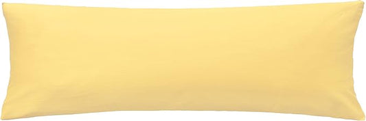 iMaylex Soft 100% Egyptian Cotton Zipper Pillow Case, Cozy and Lightweight Pillowcase, Easy Care, Apricot, Body, 20'' x 48''