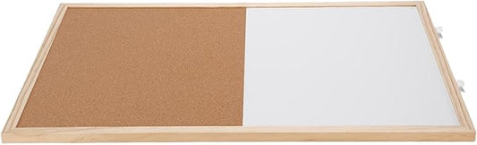 BAFOVY Cork Board Magnetic Dry Erase Office Bulletin Board 40x60cm Self Healing Wall Mounted with Solid Wood Frame for Homes Classrooms Dorms