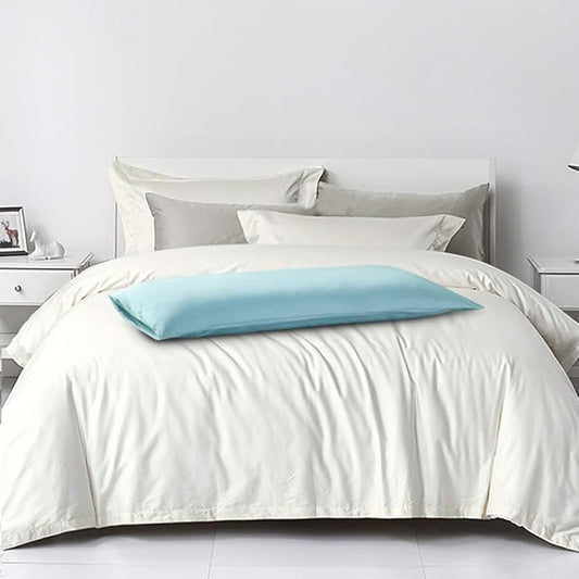 FLXXIE Body Pillow Cover - Super Soft Microfiber 20x54 Body Pillow Case - Envelope Closure, Wrinkle, Stain Resistant Aqua Body Pillow Cover, 20x54, Aqua
