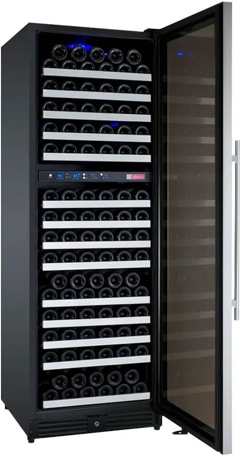 Allavino VSWR172-2SR20 FlexCount II 172 Bottle Dual Zone Stainless Steel Wine Refrigerator