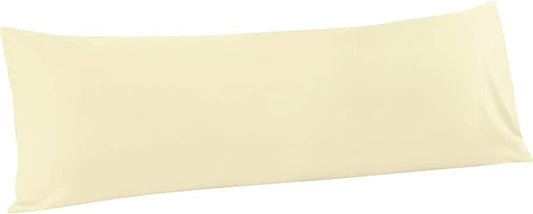 FLXXIE Body Pillow Cover - Super Soft Microfiber 20x54 Body Pillow Case - Envelope Closure, Wrinkle, Stain Resistant Ivory Body Pillow Cover, 20x54, Ivory