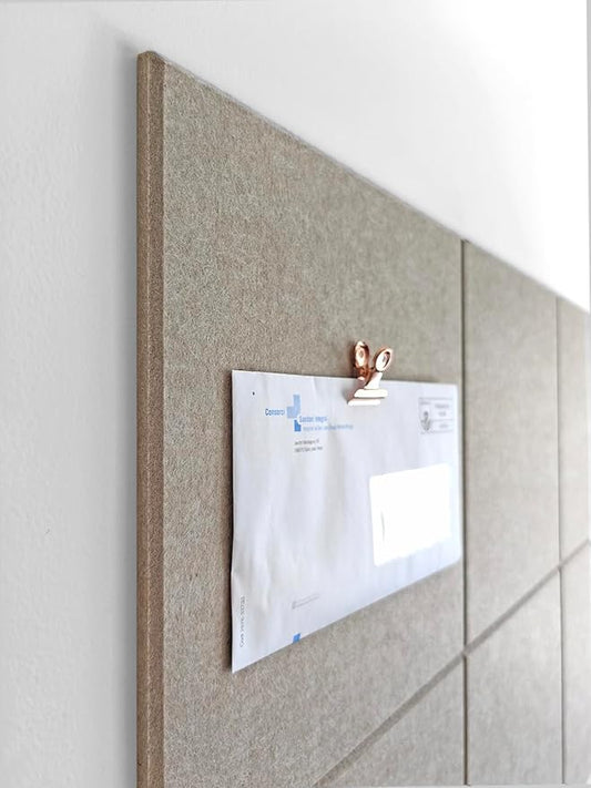 Cork Board 24 x36 Alternative - 6 Pack Felt Wall Tiles with Safe Removable Adhesive Tabs, Cork Boards for Walls Cork Board for Home Office Pin Board Tack Board - Camel