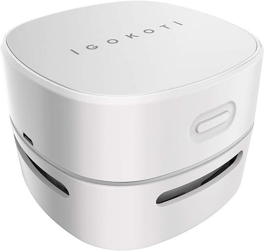 IGOKOTI Desk Vacuum Cleaner Mini,Counter Vacuum,Tabletop Vacuum Cleaner USB Rechager, Cordless Energy Saving Design