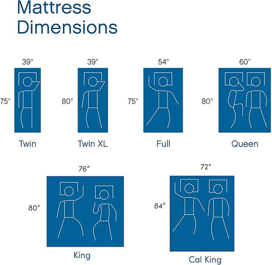 Cool Gel 8 Inch King Mattress Memory Foam Medium Firm, King Size Memory Foam Mattress Cooling, Made in the USA, 8" Depth with Pressure Relief, CertiPUR-US Certified No Fiberglass, CoolGel Bed