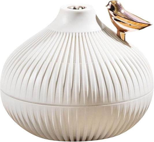 Cool Mist Humidifier, 300ml Bedside Humidifier with Dual Color Light uiet Humidifiers Diffuser Top Refill Water Humidifiers Rechargeable Room Humidifier for Bedroom