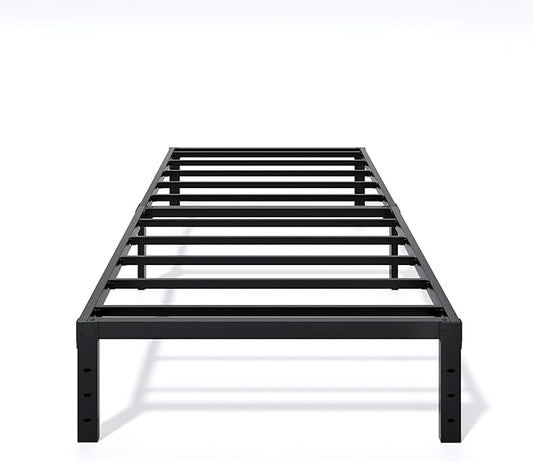 Metal Bed Frame Twin Size - 12 Inch Heavy-Duty Twin Platform Bed Frame No Box Spring Needed, Easy Assembly, Noise-Free, Sturdy Mattress Foundation, Underbed Storage Space