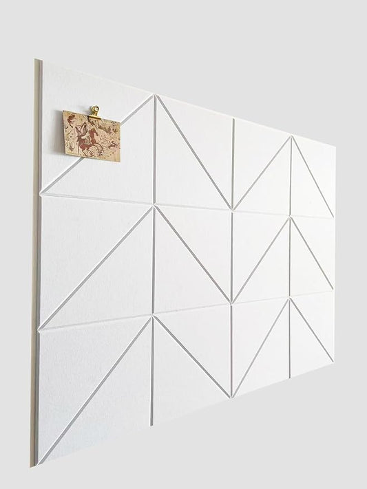 12-Pack White Felt Wall Tiles(11.8“x11.8”Each), 47"x35" Aesthetic Bulletin Pin Board, Large Cork Board Alternative for Office, Classroom & Wall Decor