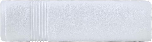 Milara Turkish Luxurious Extra Large Cotton Bath Sheet | Premium Bath Sheet Towels Ultra-Soft, Highly Absorbent, Durable | White Color Plush Bath Sheets, (35x70 Inches)