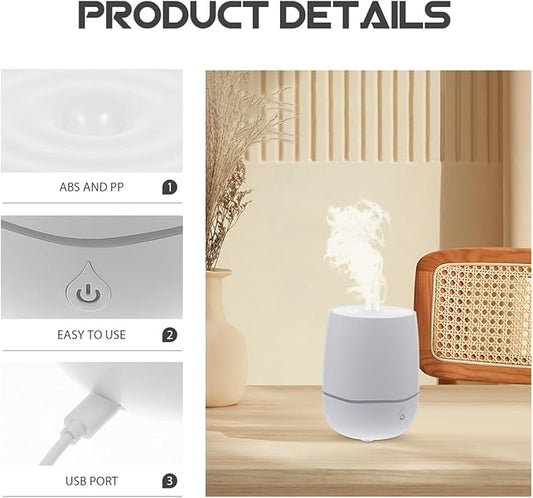 Cabilock Mini Humidifier Usb Powered Portable Small Air Humidifier with Quiet Ultrasonic Mist Auto Shut off for Travel Home Office Bedroom