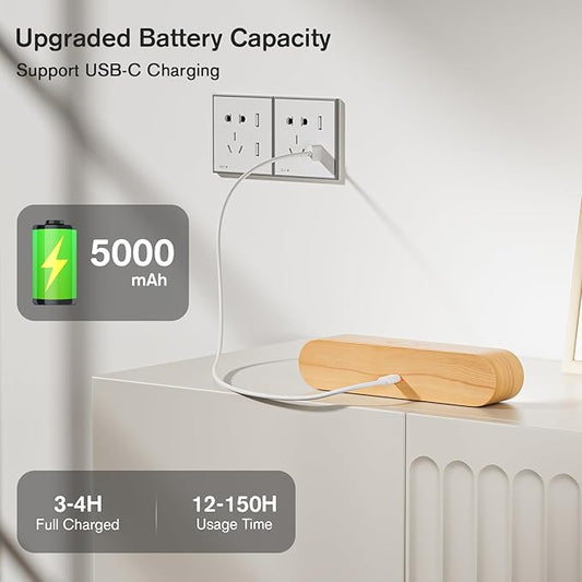 Wall Sconce, LED Battery Operated Wall Sconce for Bedroom, Rechargeable Wireless Wall Light for Picture, 5 Color Modes Stepless Dimmable Wall Lamp for Living Room, Reading