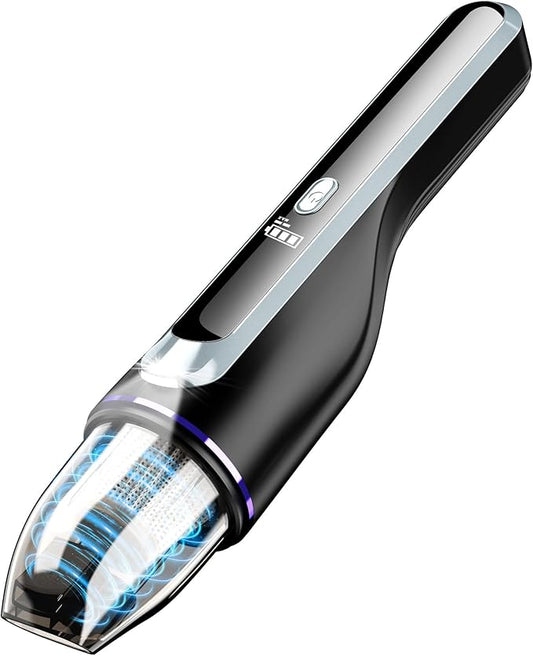 Handheld Vacuum Cleaner, Car Vacuum with Brushless Motor & 14000Pa Powerful Suction,1.2Lbs Lightweight, LED Light, Slim Mini Vacuum Cleaner for Car Home Office Pet Hair