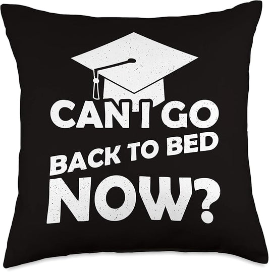 Funny Graduation Graduated Graduate Student Sarcastic Humor Throw Pillow