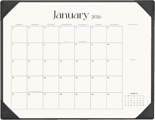 Desk Calendar 2026-2027 with Desk Mat – 22" x 17" Large Desk Pad Calendar Runs from January 2026 to June 2027, Office Supplies Desktop Monthly Calendar for Home & Office