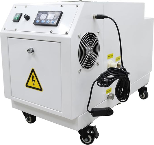 Industrial Ultrasonic Humidifier Commercial Cool Mist Humidifier 4.5kg/h (with Water Barrel Hole) Portable Air Cooler Sprayer for Large Room Greenhouse Agricultural