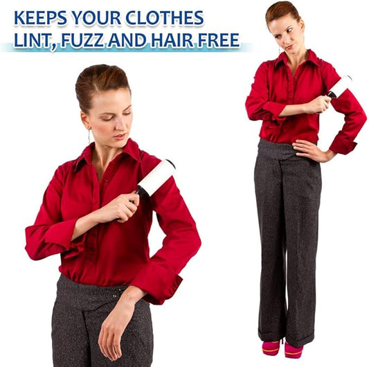 Lint Rollers for Pet Hair Extra Sticky, Dog Cat Pet Hair Remover Couch Lint Roller Travel Size Lint Remover for Clothes, 2 Reusable Handles+8 Lint Roller Refills Pack, 512 Sheets Total