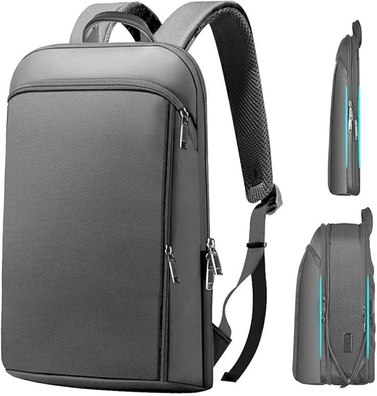 ZINMARK Slim Expandable 15 15.6 16 Inch Laptop Backpack Anti Theft Travel Business Durable Computer Bag, Multipurpose Large Capacity Daypack for Men And Women,G01Y01