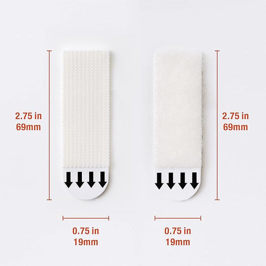 240-Pairs(480 Strips) Medium Picture Hanging Strips Heavy Duty, Removable Hook and Loop Tape, Waterproof Adhesive Strips for Frame Hanging