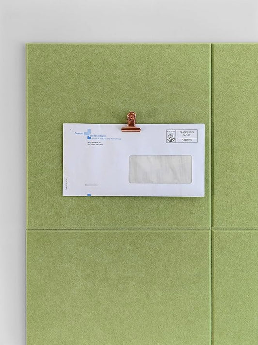 Cork Board 24 x36 Alternative - 6 Pack Felt Wall Tiles with Safe Removable Adhesive Tabs, Cork Boards for Walls Cork Board for Home Office Pin Board Tack Board - Spring Green