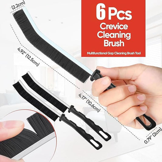 Crevice Cleaning Brush,6Pack Small Cleaning Brushes Grout Cleaner Brush Toilet Brush Scrub Brush for Shower Tile Skinny Gap Cleaning Tools for Household Use Bathroom Kitchen