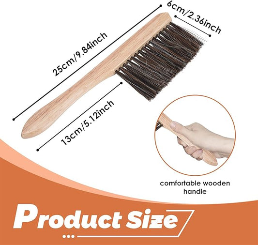 Drafting Brush, Mini Dusting Brushes, Soft Bristles, Drafting Supplies and Architecture Cleaning Tool, Horse Hair Drafting Brush for Student (2 pcs)
