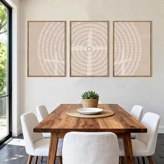 Framed Jesus Wall Art Jesus Feeds The 5000 Canvas Wall Art Christian Paintings Neutral Painting Artwork for Living Room Bedroom Office 16x24 Inch Set of 3