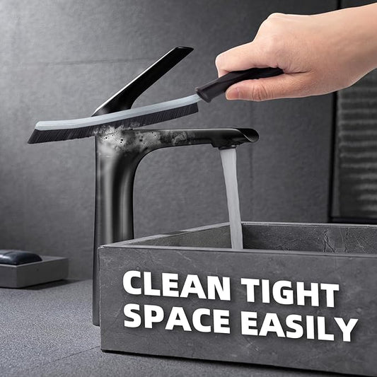 Crevice Cleaning Brushes, Cleaner Scrub Brush Tool for Hard to Reach Tight Space, Home Essentials, Cleaning Supplies for Shower, Bathroom, Kitchen, Toilet, Window