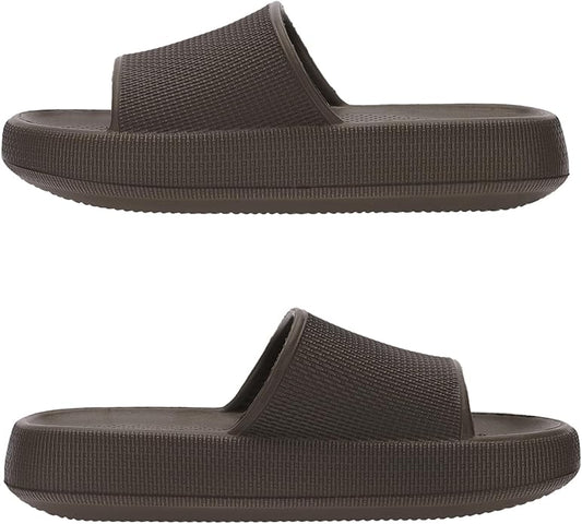 Joomra Pillow Slippers for Women and Men Non Slip Quick Drying Shower Slides Bathroom Sandals | Ultra Cushion | Thick Sole