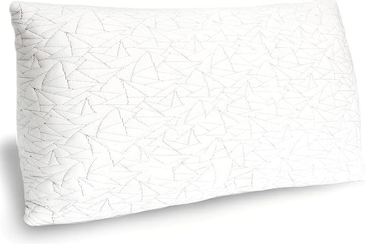 EnerPlex Memory Foam Pillows - Pack of 1 Adjustable, CertiPUR-US Certified King Size Pillows for Sleeping w/Extra Foam & Removable Viscose of Bamboo Cover - Machine Washable Firm Pillow