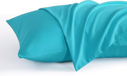 NTBAY Toddler Pillow Cases Set of 2, 2 Pack Brushed Microfiber 14x20 Pillow Cases, Soft, Wrinkle, Fade, Stain Resistant Blue Pillow Cases with Envelope Closure, 14x20 Inches, Blue