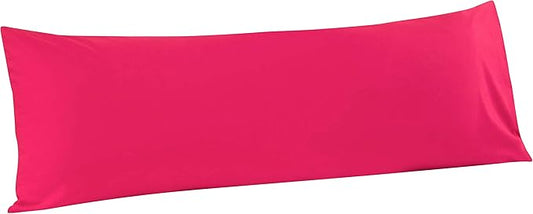 FLXXIE Body Pillow Cover - Super Soft Microfiber 20x54 Body Pillow Case - Envelope Closure, Wrinkle, Stain Resistant Magenta Body Pillow Cover, 20x54, Magenta