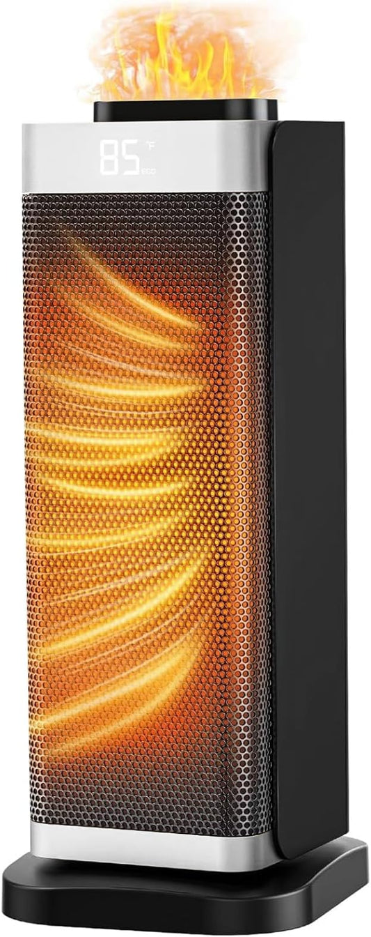 Space Heaters for Indoor Use, Staholz 3 in 1 Portable Space Heater with Humidifier/Ambient Light, Electric Heaters with Thermostat,70° Oscillation,12H Timer,Ultra-Quiet for Bedroom,Office(SL)