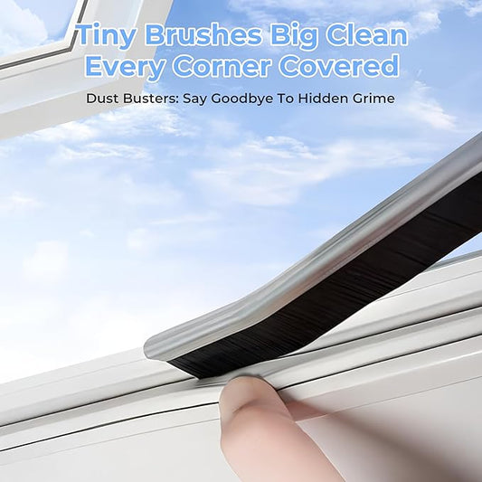 Crevice Cleaning Brush, Hard-Bristled Gap Scrub Brush, Toilet Gap Cleaning Brush Tool, for Scrub Small Spaces, Kitchen, Bathroom, Corner, Grout, Sink, Window Tracks, Hinges, 6pcs