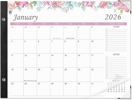 Desk Calendar 2026-2027 – 22" x 17" Large Desk Calendar Runs From January 2026 to June 2027