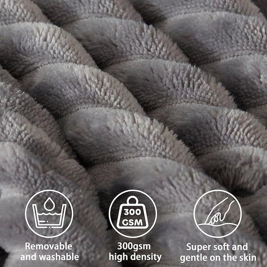 Headboard Wedge Pillow + A Long Neck Roll Pillow Body Pillow,Large Headboard Pillow with Removable Cover (Gray, Queen:59x8x20 inches)