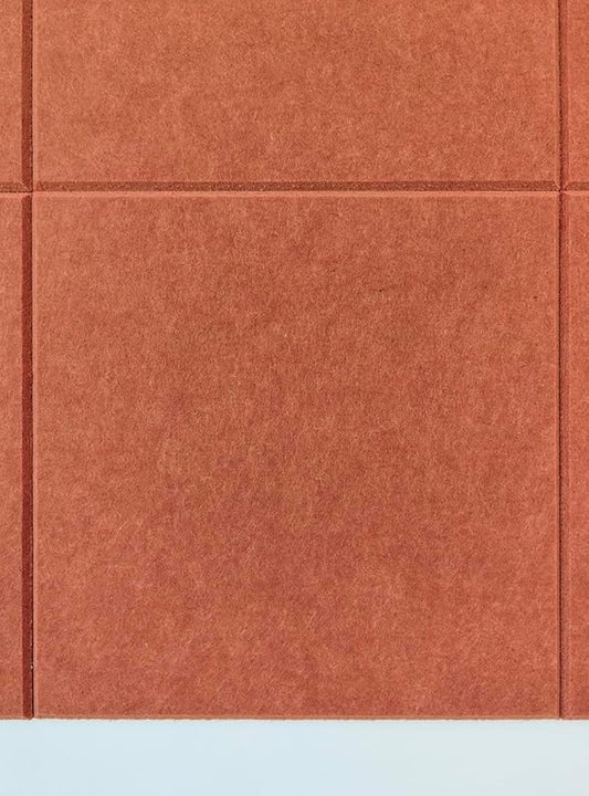Cork Board 24 x36 Alternative - 6 Pack Felt Wall Tiles with Safe Removable Adhesive Tabs, Cork Boards for Walls Cork Board for Home Office Pin Board Tack Board - Dark Orange