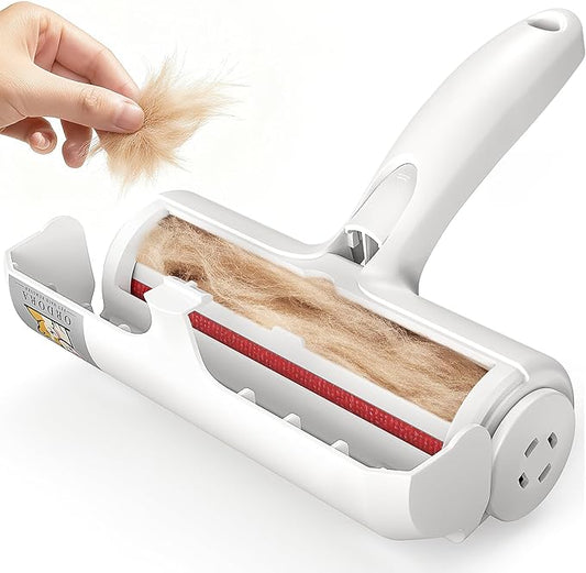 Ordora Pet Hair Removal Tool:Reusable Lint Roller for Pet Hair - Portable Pet Hair Remover - Dog and Cat Hair Remover for Couch, Furniture, Carpet, Clothes and Car Seat