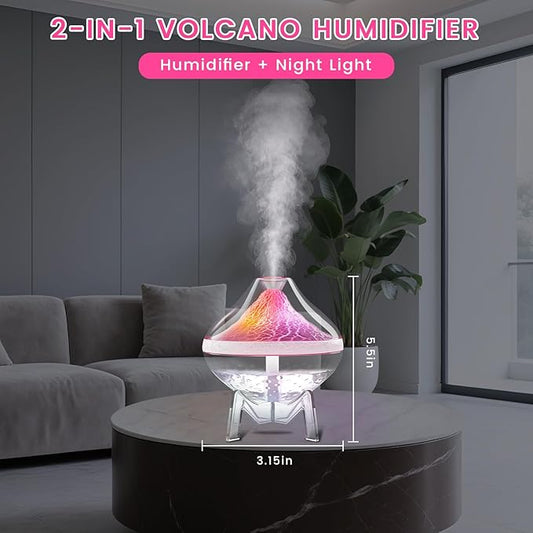 Small Humidifiers for Bedroom Cool Mist Ultrasonic,Baby Humidifier with Humidity Sensor Auto Shut Off LED Colorful Gradient Light Mini Humidifier For Plants,Bedroom,Baby Room,Office, Home(White)