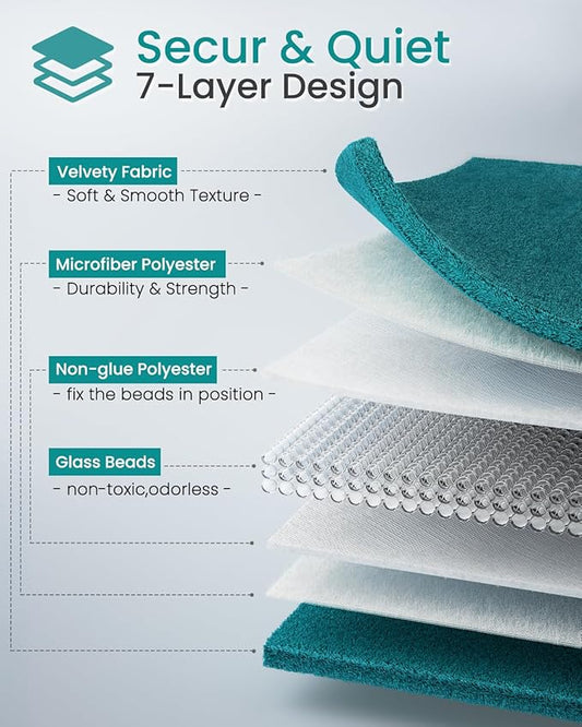 Weighted Lap Blanket 7 lbs 41"×53" Luxury Soft Small Weighted Lap Pad for Adults,Portable Travel Leaf Weighted Throw Blanket for Relaxation, All-Season Use and Machine Washable Light Green