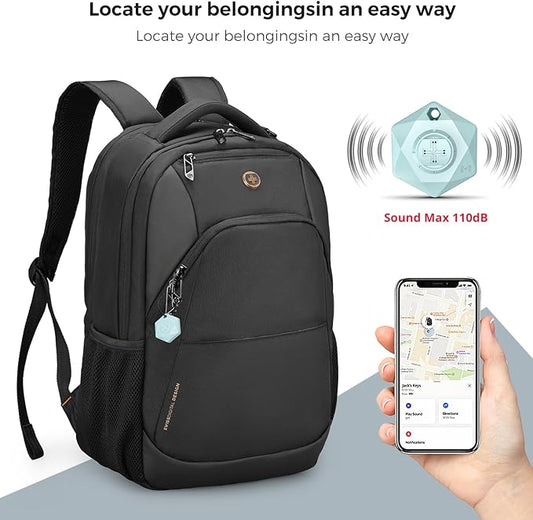 Swissdigital Design Business Laptop Backpack, College Laptops Backpack with USB Charging Port for Men and Women Fits 16 Inch Notebook, Blac k-Finder Color Random