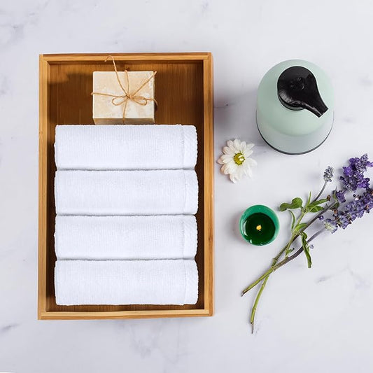 Amazon basics cotton washcloths, Lightweight quick-dry, 12" x 12", 12-pack, white