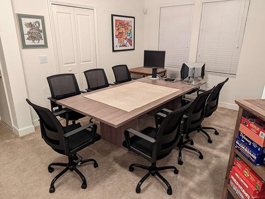 CLATINA Ergonomic Rolling Mesh Desk Chair with Executive Lumbar Support and Adjustable Swivel Design for Home Office Computer Black 12 Pack