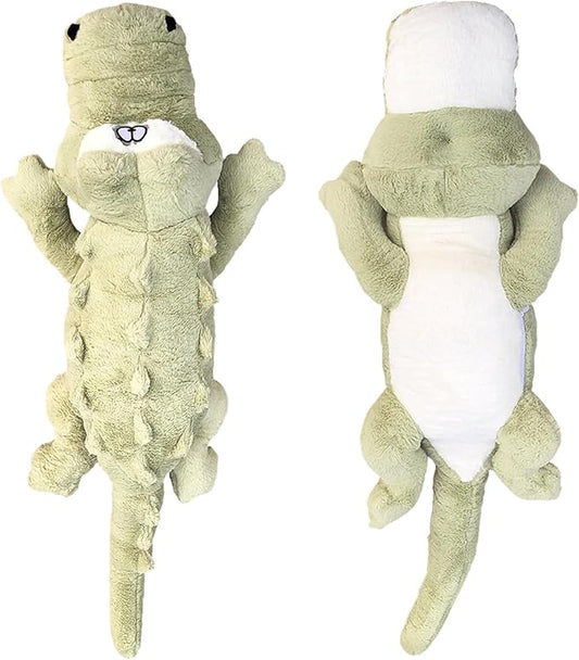 Hofun4U Alligator Plush Pillow, 38 inch Alligator Stuffed Animal, Home Decoration Christmas Valentine’s Birthday Gift for Boys Girls Adults Kids (Green)
