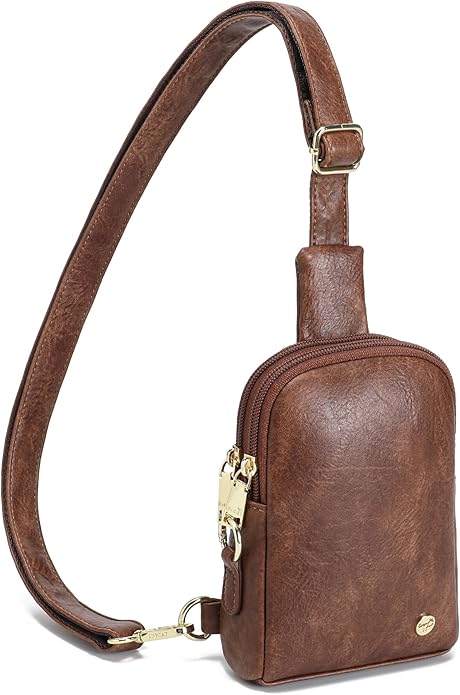INICAT Travel Small Crossbody Sling Bags Women Cross Body Purses Passport Holder Vegan Leather Fanny Packs Birthday Gifts
