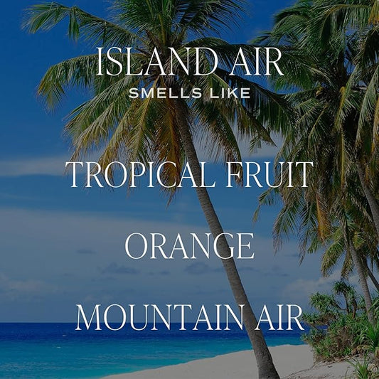 Sweet Water Decor Island Air Reed Diffuser โ Room Decor Aesthetic with Long-Lasting Premium Fragrance of Tropical Fruits, Sugared Oranges, Lemons, Limes for 4 Months โ Ideal for Home Decor