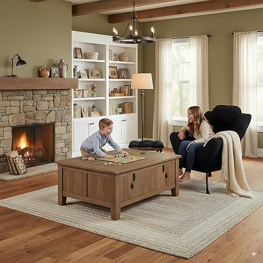 Cozy Lazy Chair and Ottoman, Large Contemporary Accent Lounge Chair Set, Leisure Upholstered Reading Armchair for Bedroom, Living Room, Dorm Rooms, Office