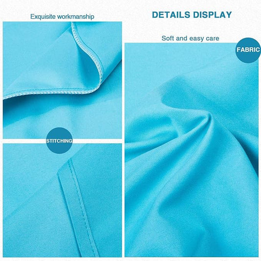 FLXXIE Microfiber Pillow Cases Queen Size Set of 2, Soft Pillowcases with Envelope Closure, Wrinkle Resistant Pillow Covers, 20x30, Blue