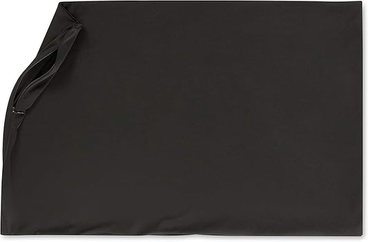 PILLOWY Cover Only for Premium Microbead Bed Pillow, Small Extra Smooth - Ultra Comfortable Sleep with Silk Like Anti Aging Cover 85% Spandex/ 15% Nylon Breathable, Cooling Matte Black