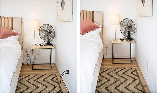 Sleek Socket Original & Patented Ultra-Thin Outlet Concealer with Cord Concealer Kit, Flat Extension Cord with Multi Outlets Power Strip, Ideal for Home Improvement, Hide Bulky and Messy Cords